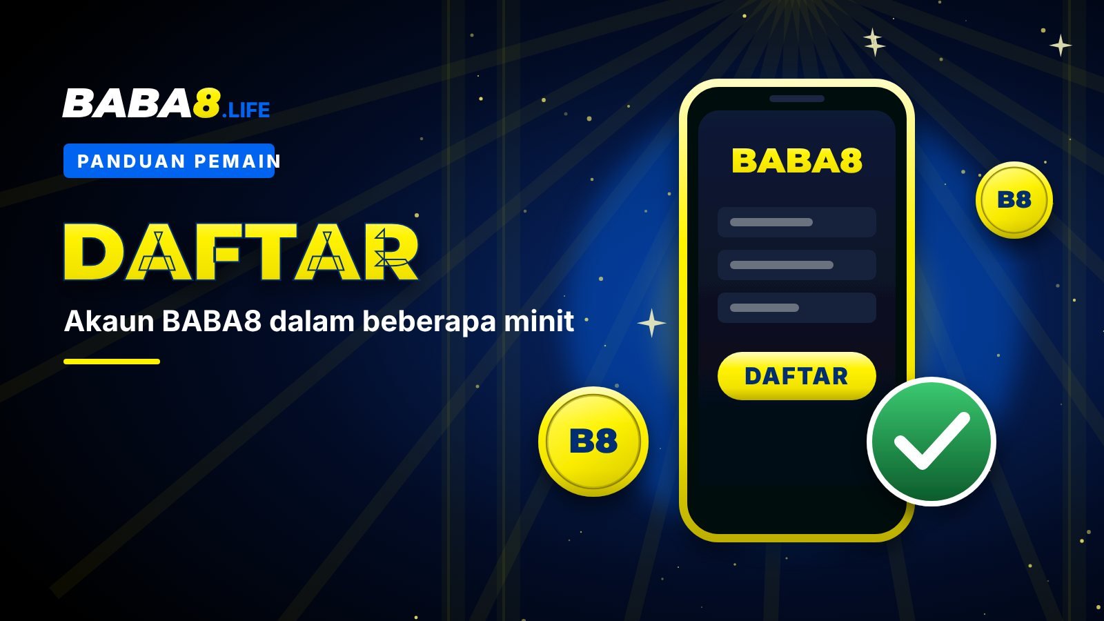 How to Join BABA8: Create Your Account Step by Step
